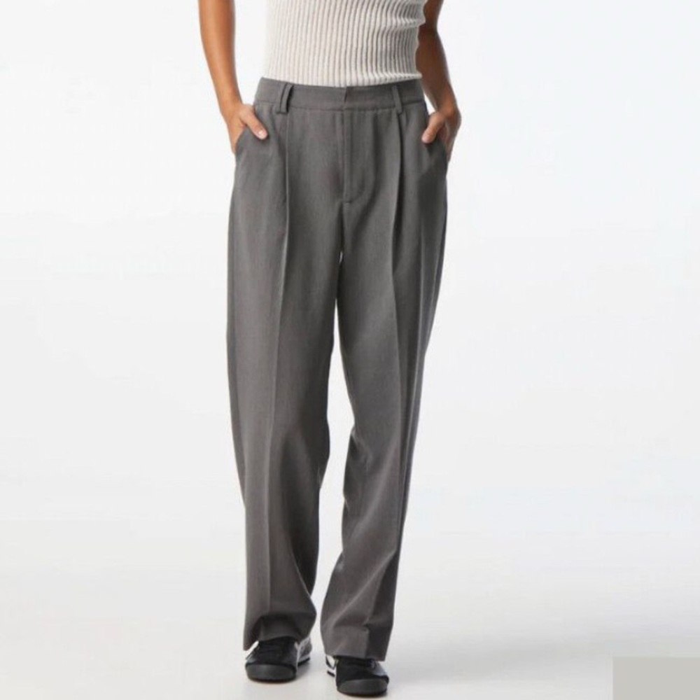 I Love Ugly Dark Gray Tailored Pants